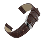 Genuine Leather Brown Bosun Watch Strap - Stainless Steel Buckle-0