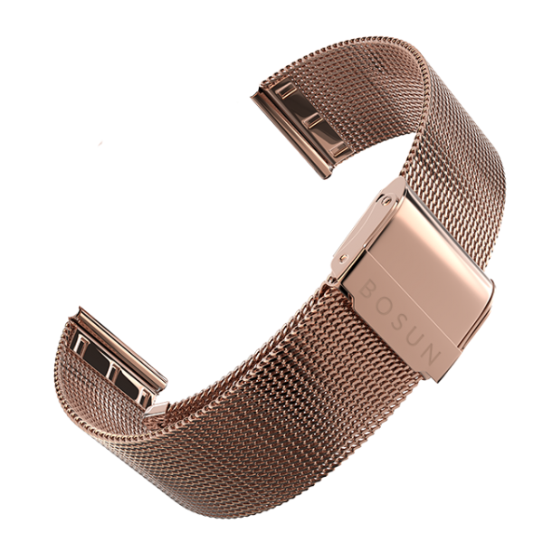 Milanese Stainless Steel Mesh Watch Strap - Rose Gold-0