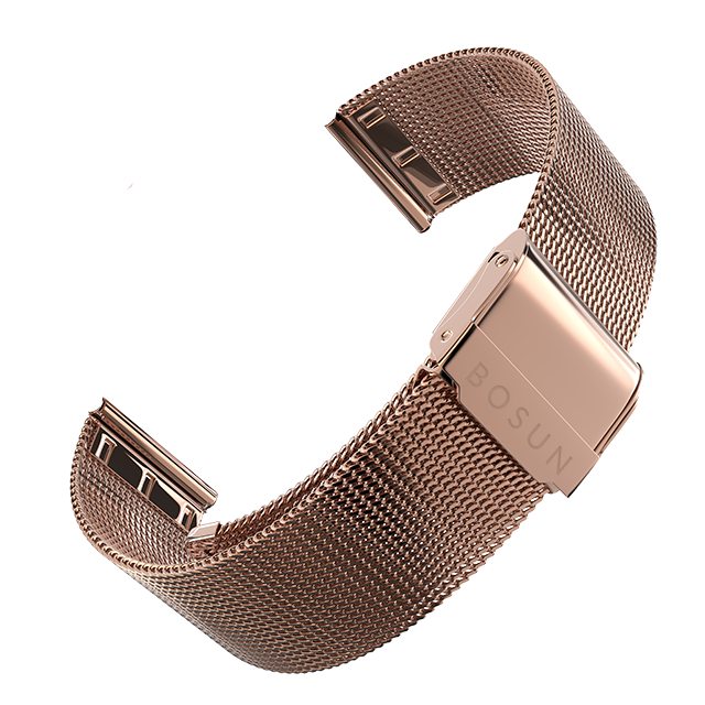 Milanese Stainless Steel Mesh Watch Strap - Rose Gold-0