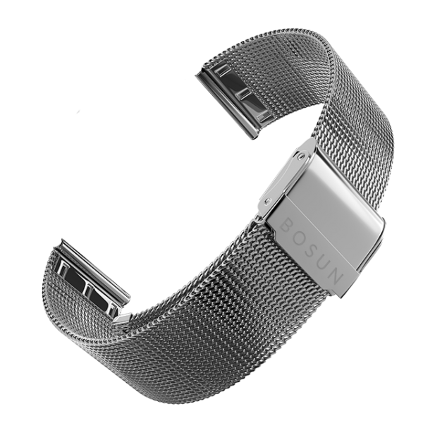 Milanese Stainless Steel Mesh Watch Strap - Silver-0